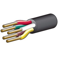 Narva 5A 2.5mm 5 Core Trailer Cable (100M) Red, Green, Yellow, White, Brown With Black Sheath