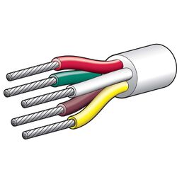 Narva 4Amp 2mm Multicore Battery Cable (30M) Red, Green, Yellow, White, Brown