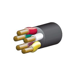 Narva 55A 6mm 5 Core Road Train Cable (100M) Red, Green, Yellow, White, Brown With Black Sheath