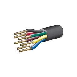 Narva 5A 2.5mm 7 Core Trailer Cable (100M) Red, Green, Yellow, White, Brown With Black Sheath