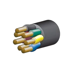 Narva 55A 6mm 7 Core Trailer Cable (30M) Red, Green, Yellow, White, Brown With Black Sheath
