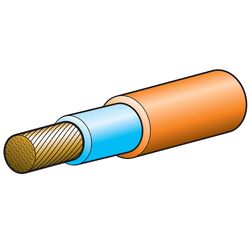Narva 250A 35mm Double Insulated Welding Cable (10M) Orange (Nitrile) Sheath With Blue Inner
