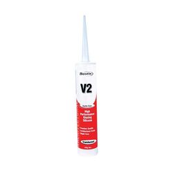 V2 Silicone Sealant Acetic Cure 300gm Tube Clear. 309450 / 30840199