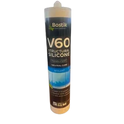 Bostik Silicone Sealant V60 Non Acetic Clear 300gm Tube. 309470 / 30804561