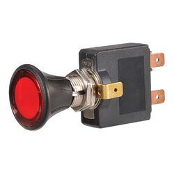 Narva Illuminated Off/On Push/Pull Switch With Red LED