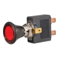 Narva Illuminated Off/On Push/Pull Switch With Red LED