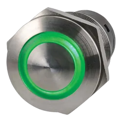 Narva Off/On LED Push Button Switch (Green) (Blister Pack Of 1)