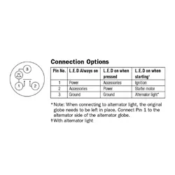 Narva 12 Volt Starter Switch With Blue LED