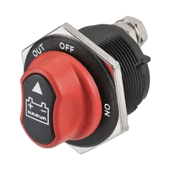 Narva 200 Amp 'Rotary' Battery Master Switch With Removable Keyed Knob (Blister Pack Of