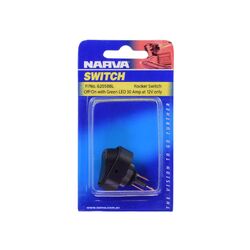 Narva Off/On Rocker Switch With Green LED