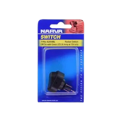 Narva Off/On Rocker Switch With Green LED