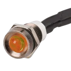 Narva 12V Sealed Pilot Lamp Clear Lens With Amber LED (Blister Pack Of 1)