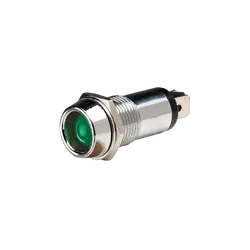 Narva 12 Volt Chrome Pilot Lamp With Green LED