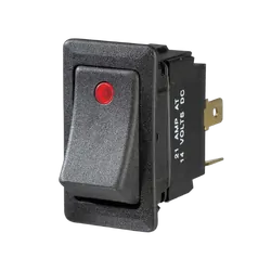 Narva Illuminated Off/On Heavy-Duty Rocker Switch (Red)