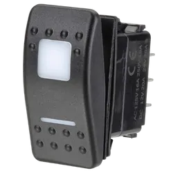 Narva 12/24V On/Off/On LED Illuminated Sealed Rocker Switch (Red)