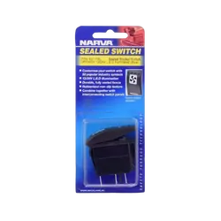 Narva 12/24V Off/On/On LED Illuminated Sealed Rocker Switch (Blue)