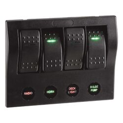 Narva 4-Way LED Switch Panel With Circuit Breaker Protection