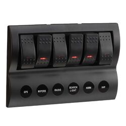 Narva 6-Way LED Switch Panel With Fuse Protection