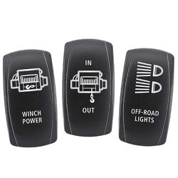 Narva Actuator Panel: Winch Power/Winch In-Out/Off Road Lights