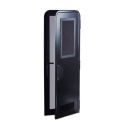 Milenco Columbia Door Medium Black/Black Frame RH (1750 x 622mm). Mil5098