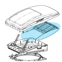 Maxxair Rain Shield Assembly . 10-20204