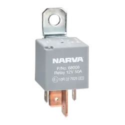 Narva 12V 50A Normally Open 4 Pin Relay With Resistor