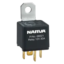 Narva 12V 30A Normally Open 4 Pin - Reverse Pin Relay With Resistor (Blister Pack Of 1)