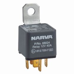Narva 12V 30A Normally Open 5 Pin Relay (Blister Pack Of 1)