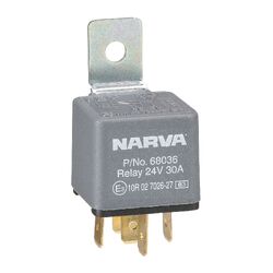 Narva 24V 30A Normally Open 5 Pin Relay With Resistor
