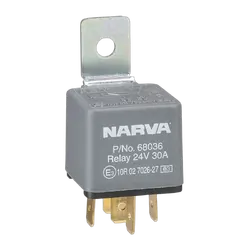 Narva 24V 30A Normally Open 5 Pin Relay With Resistor (Blister Pack Of 1)
