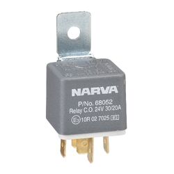 Narva 24V 30A/20A Change-Over 5 Pin Relay With Resistor
