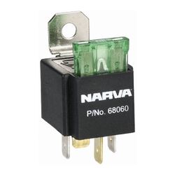 Narva 12V 30A 4 Pin Fused Relay (Blister Pack Of 1)