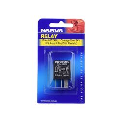 Narva 24V 10A/5A Change-Over 5 Pin Relay With Resistor (Blister Pack Of 1)