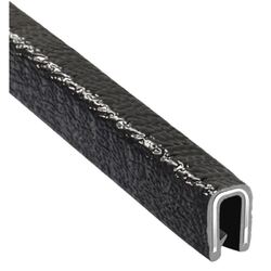 Edge Trim 6.3mm 50m Black PVC - Aluminium