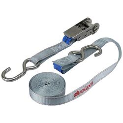 Relaxn Tie Down Ratchet Strap Stainless Steel 25mm 5m Grey