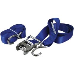 Tie Down Ratchet Strap Stainless Steel 50mm 6M Blue