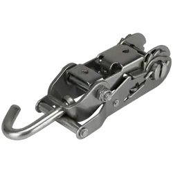 Tie down ratchet only SS with J hook suit 25mm webbing