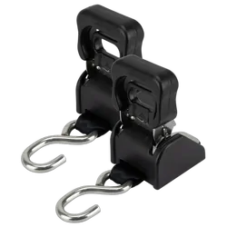 Relaxn Ratchet Retractable Tie Downs S/S 1.2m x 50mm SS hook (Pair)