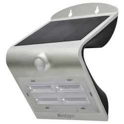 Relaxn LED Wall Light Silver Smart Solar 3.2W 400 Lumens