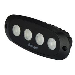 LED Floodlight 12w 9-32v Black 150mm Recess or Bracket Mount