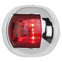 Led Navigation Light (Red) Port 112.5 Orsa Chrome Housing (Each) 12/24V