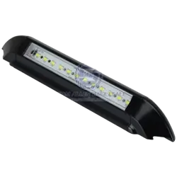 Relaxn 45 Deg LED Alloy Awning Black 12V 12x5630 SMD 243mm