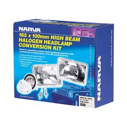 Narva Halogen Headlamp - H1 Conversion Kit - 165 X 100mm High Beam Free Form