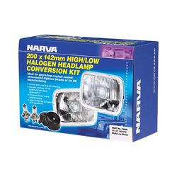 Narva Halogen Headlamp - H4 Conversion Kit - 200 X 142mm High/Low Beam
