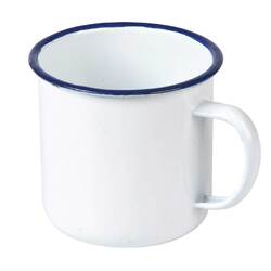 10cm Enamel Mug - White