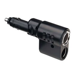 Narva Cigarette Lighter Plug With Adjustable Twin Accessory Sockets