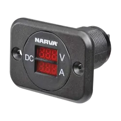 Narva 12/24V DC LED Volt & Amp Meter