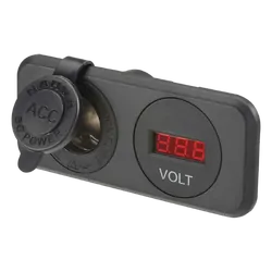 Narva Heavy-Duty Accessory Socket & 12/24V DC LED Volt Meter