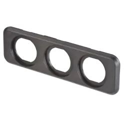 Narva Triple Blank Flush Mount Housing Black