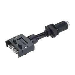 Narva 7 Pin Flat Socket On Car To 7 Pin Small Round Plug On Trailer